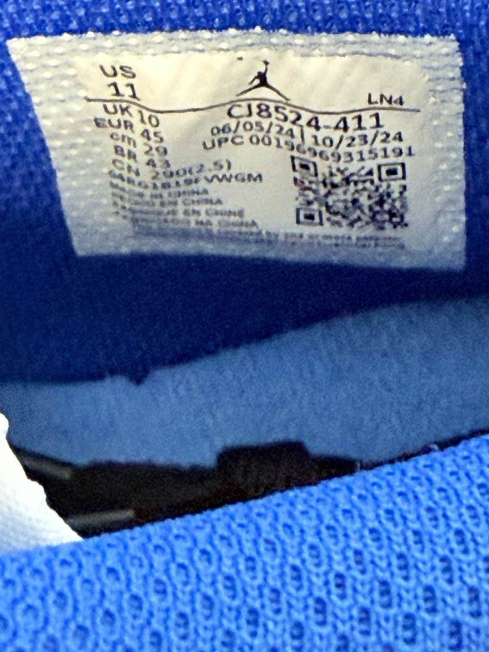 Jordan 1 Retro MCS Low Game Royal CJ8524-411 Size 11 - Picture 6 of 6